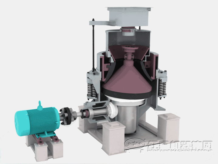 金矿石圆锥式破碎机工作原理