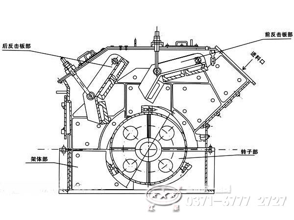 液压反击式破碎机结构