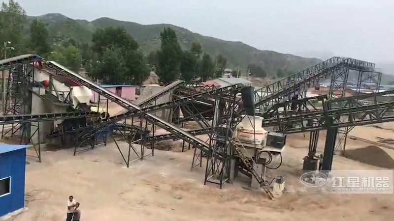 河北丰宁时产100吨鹅卵石碎沙生产视频