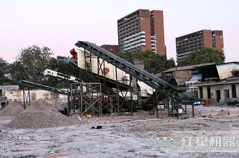 移动式建筑垃圾处理生产线