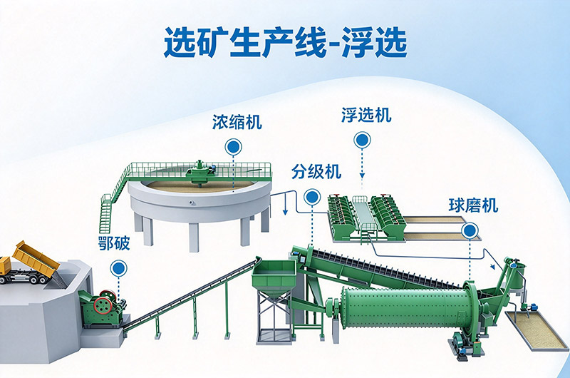 选矿生产线工艺流程-浮选