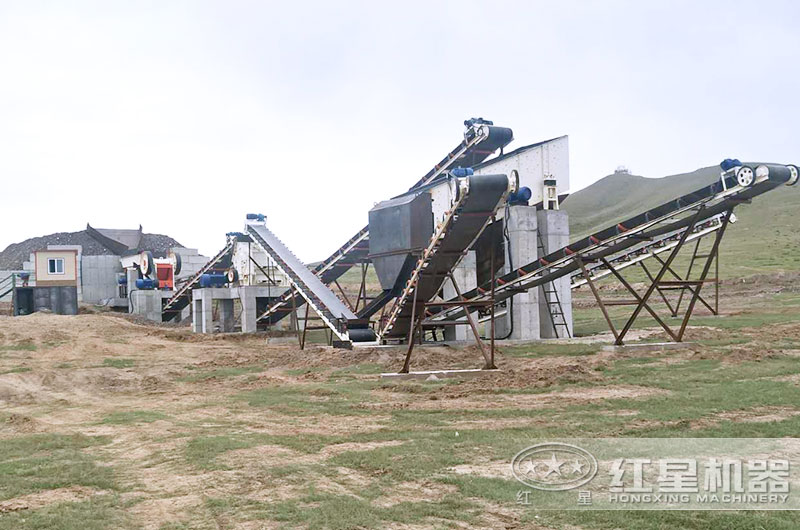 内蒙古客户白云石制砂生产线