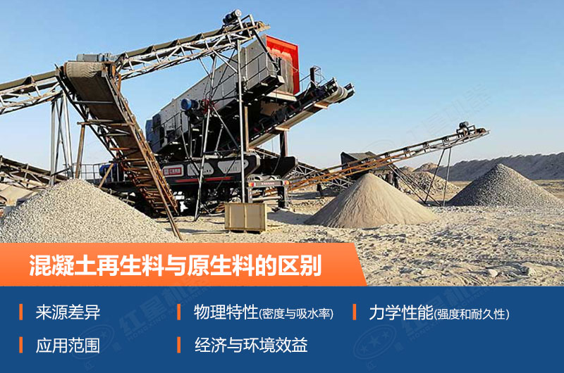 混凝土再生料与原生料的区别_混凝土再生料粉碎机价格