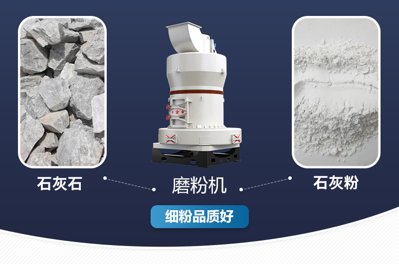 石灰粉加工前后对比图