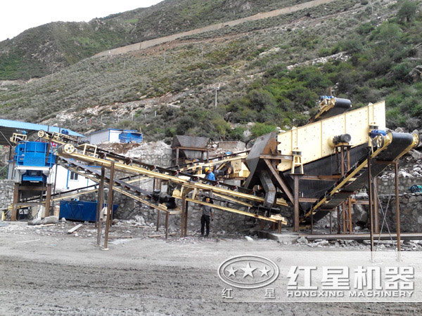 春华秋实，直击四川凉山时产200吨鹅卵石制砂生产线现场