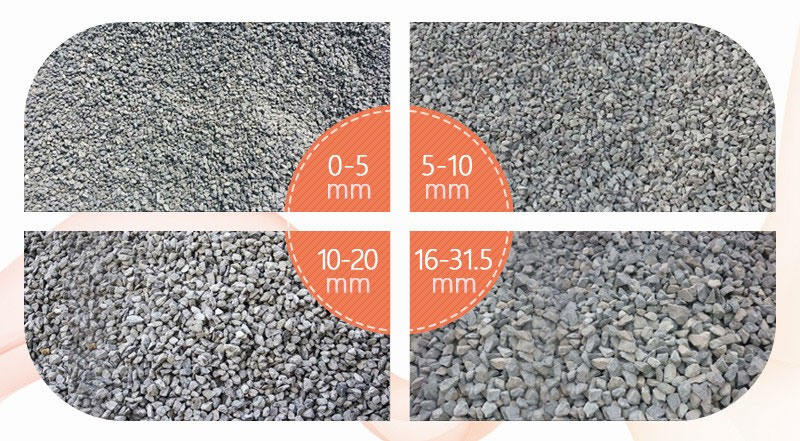 多种砂石骨料规格呈现