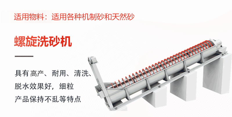 螺旋洗砂机工作原理