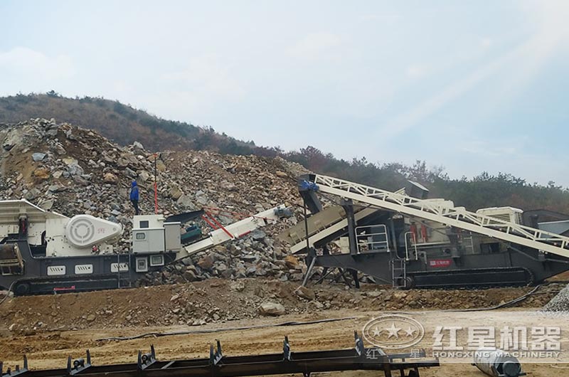 山东烟台花岗岩流水生产线生产现场