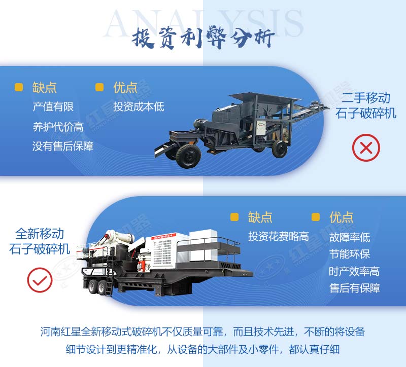 移动石子破碎机对比