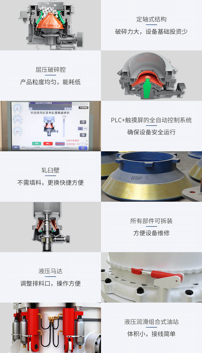 红星圆锥破碎机细节图